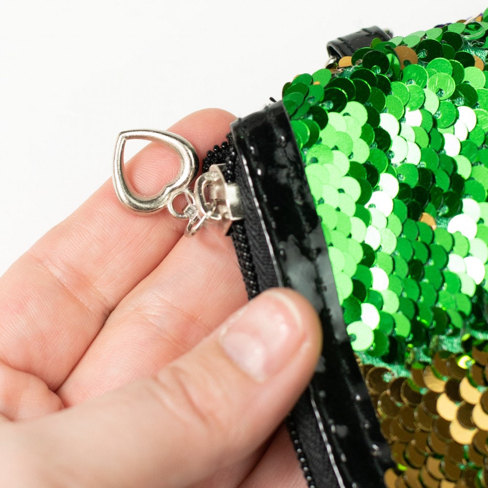 Mardi Gras Sequin purse  New Orleans NOLA Purple Green Gold Parade wear carnival Ball wristlet