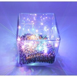 Mardi GRAS LED Lights: fairy PLUS Purple Green Gold Mardi Gras beads  Ornament Home Collection Decor Fat Tuesday