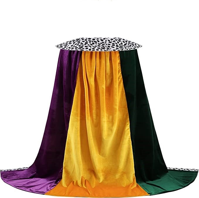 Mardi Gras Cloak | King Queen Parade Cloak, Full Length Velvet Cape Purple Green Gold carnival masquerade Party/ Parade/ Ball Dress