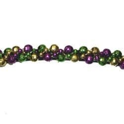 Mardi Gras Metallic Beaded Purple/ Green/ Gold Headband parade wear purple green gold iridescent colores