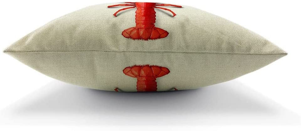 Crawfish Heart for Home Decorations Throw Pillow Cover Decorative Mardi Gras Crawfish boil Seafood Party Valentine's day