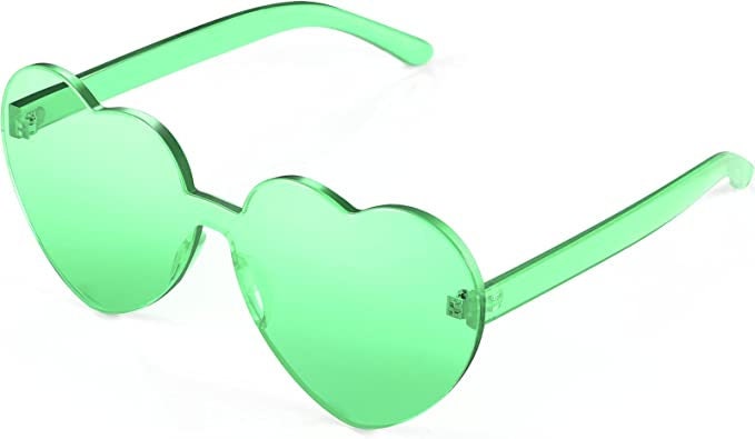 Mardi Gras Heart Purple Green or Gold sunglasses parade wear party carnival CHOOSE COLOR BELOW