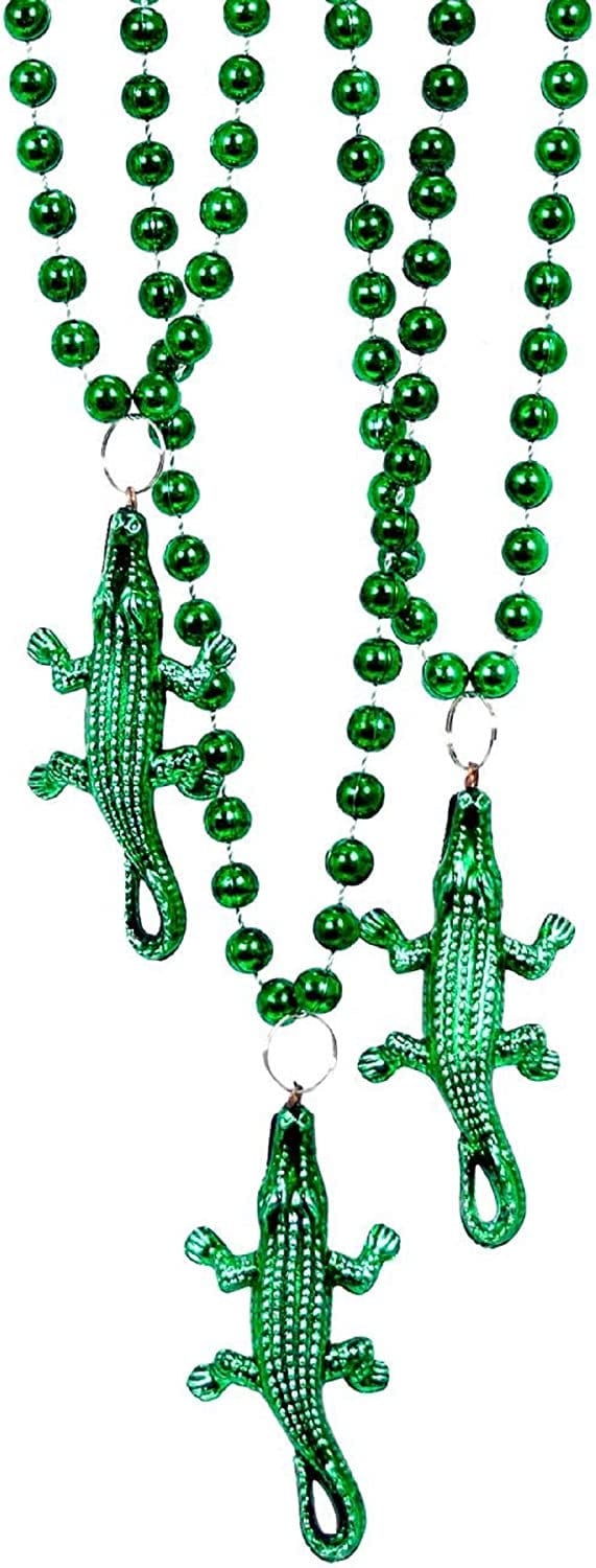 12 Alligator Seafood boil Mardi Gras Beads Necklaces Necklaces Lot Crawfish boil Party