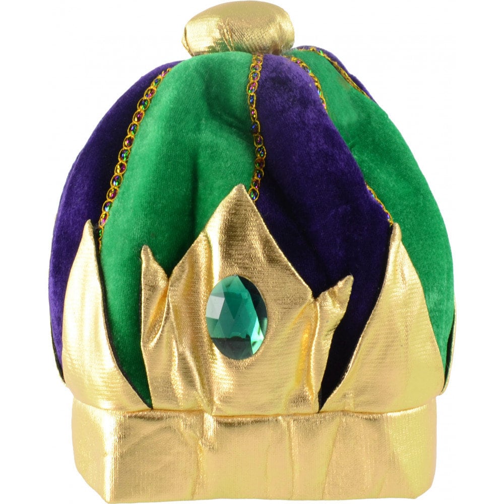 Mardi Gras New Orleans Jester Crown Plush Hat Holiday Christmas Tree