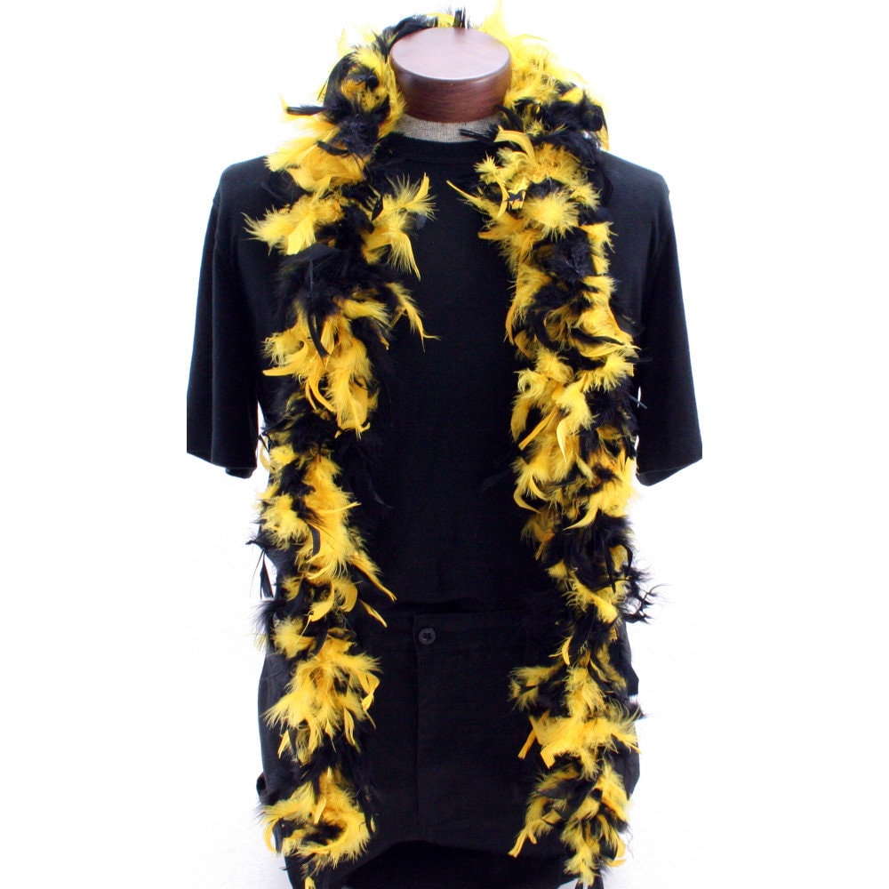 New Orleans Black and Gold Saints Mardi Gras Feather Boa and Costumes Party Purple Green Gold Masquerade Ball Costume Parade Game Day