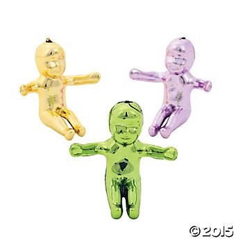 Mam Papaul's TRADITIONAL King Cake Party Pack New Orleans Haydel 12 Doubloons 12 Mardi Gras Beads 12 Metallic King Cake babies!